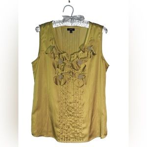 Talbots 53% silk and 42% cotton flowered camisole, size 10